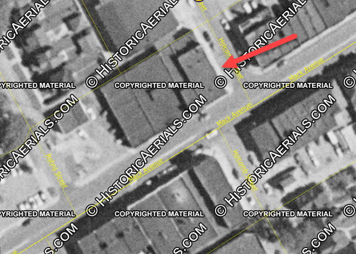 Del Theatre - 1957 Aerial Showing Theater (newer photo)